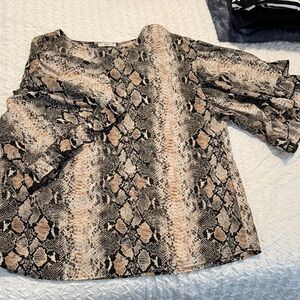 Snake Print Women's Top